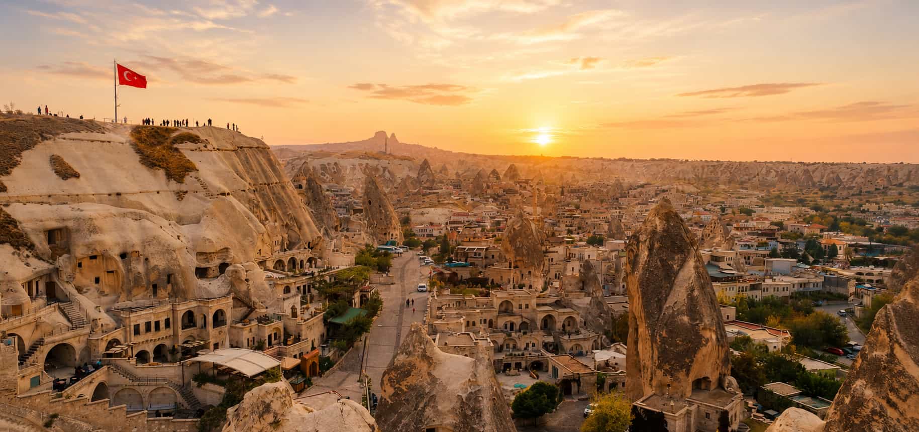 Cappadocia hot air balloons over volcanic valleys